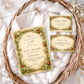 Invitation Fête de naissance Bébé Pomme de la Forêt
