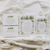 Invitation Woodland Baby shower What's In Your Purse Game