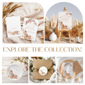 Whimsical Beige Rustic Fox Pumpkin Bedankkaart