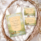 Invitation Woodland Duck Baby Shower