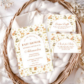 Invitation Woodland Forest Animals Baby Shower