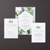 Woodland Greenery Menu Keuze RSVP-kaart (Personaliseer de collectie van deze zelfstandige maker.)