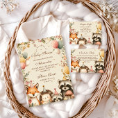 Serviette En Papier Baby shower des animaux de la fête des bois