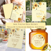 Tenture Rustic Honey Bee Bridal Shower Fabric Welcome Sign