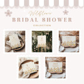 Serviette En Papier Fête des mariées des Fleurs sauvages et marguerite