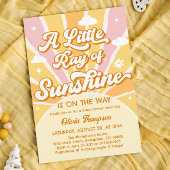 Poster Ray of Sunshine Baby shower Ne pas dire Baby Game