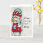 Collectionner les moments - Carte d'amitié (intéri (Fleur jaune)