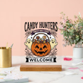 Collectionneur de bonbons Halloween Gravure vintag (Mariage)