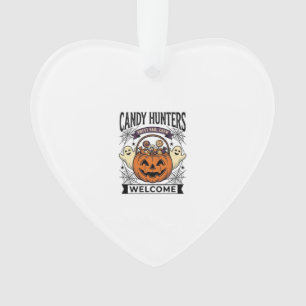 Collectionneur de bonbons Halloween Gravure vintag