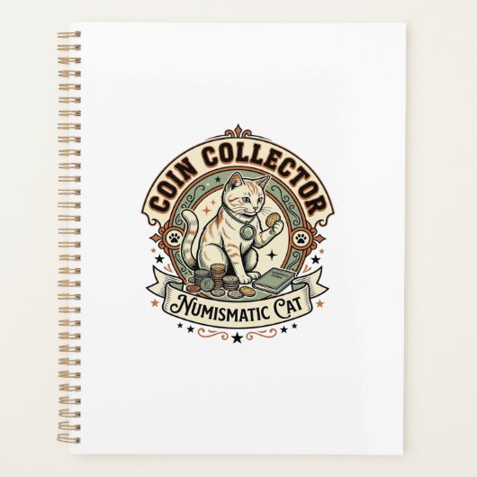 Collectionneur de pièces Chaton numismatique Colle (Devant)
