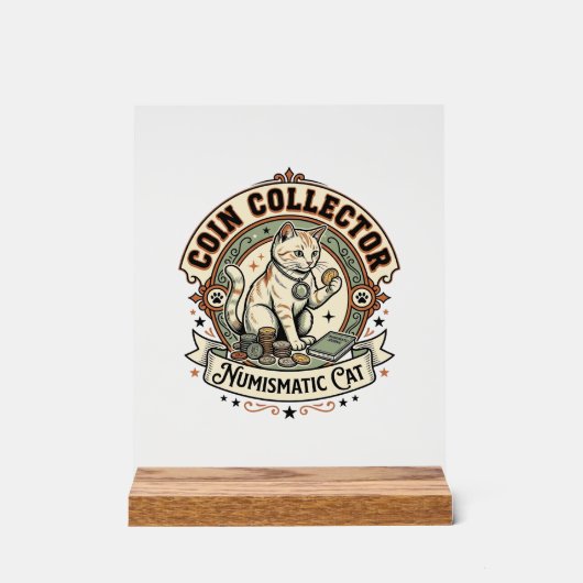 Collectionneur de pièces Numismatique Chat Collect (Recto)