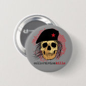 Collectivisme Kills Ronde Button 5,7 Cm (Voorkant /achterkant)
