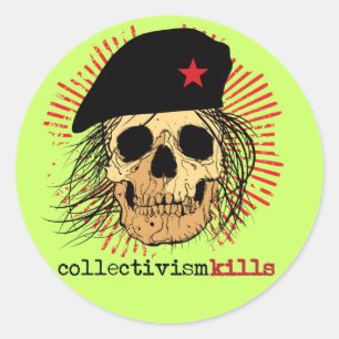 Collectivisme Kills Ronde Sticker
