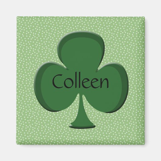 Colleen Shamrock Magnet Magneet (Voorkant)