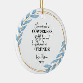 Collega Beste Vriend Kerstversiering Gift Keramisch Ornament (Rechts)