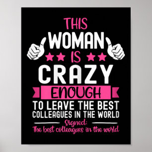 Collega die baan verlaat, Weggaat, Collega stopt Poster