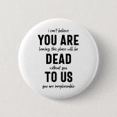 collega farewell, pensionering, medearbeider vaarw ronde button 5,7 cm (Voorkant)