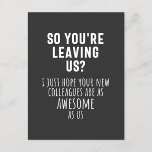 collega farewell, pensionering, medewerker, afsche briefkaart