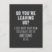 collega farewell, pensionering, medewerker, afsche briefkaart (Voorkant)