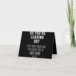 collega farewell, pensionering, medewerker, afsche notitiekaartje