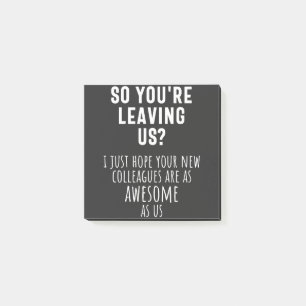 collega farewell, pensionering, medewerker, afsche post-it® notes