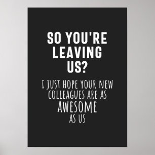 collega farewell, pensionering, medewerker, afsche poster