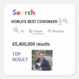 Collega FOTO Geschenken Baas Verpleegkundige Leraa Vierkante Sticker