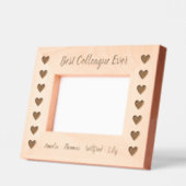 Collega Heart Pattern Custom houten foto lijst Gegraveerde Lijstjes (Links)