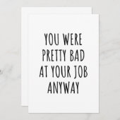 Collega Vertrekkaart Weggaande Kaart Collega (Voorkant / Achterkant)