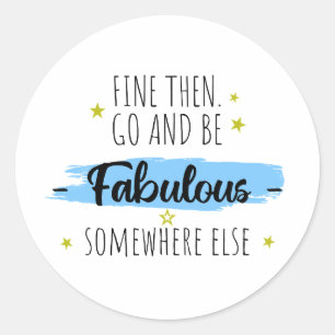 Collega vertrekt, gaat weg, afscheidscadeau ronde sticker