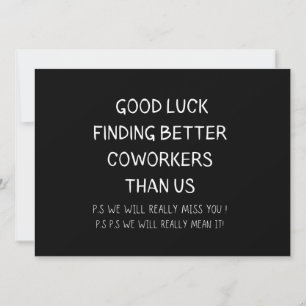 Collega Weggaand Medewerker Weggaand Grappige Nieu Aankondiging