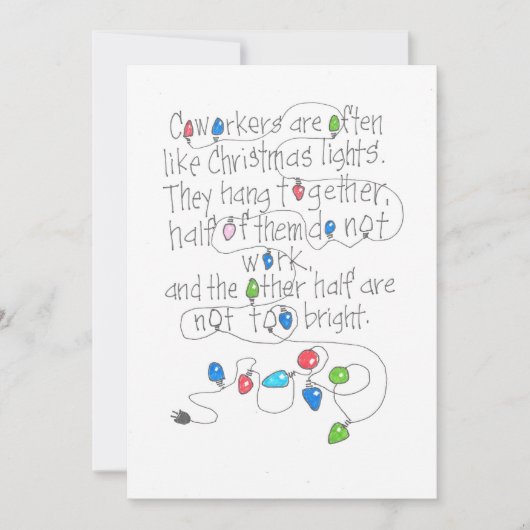 COLLEGA'S NOTITIEKAARTJE (Voorkant)