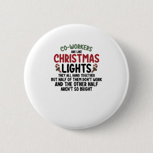 Collega's Zijn Als Kerstverlichting Ronde Button 5,7 Cm