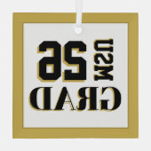 College Afstudeerder '26 Glas Ornament (Achterkant)