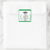 College Afstuderen Sticker (Tas)