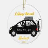 College Bound Male Keramisch Ornament (Links)