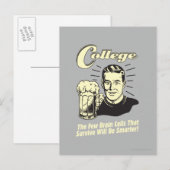 College: Brain Cells Survive Smarter Briefkaart (Voorkant / Achterkant)