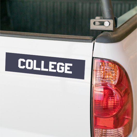 College Bumpersticker (Op Truck)