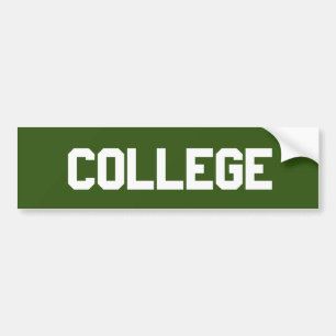 College Bumpersticker