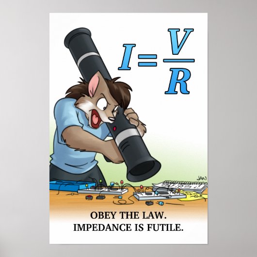 College Catastrophe - Poster - Ohm's Law (Devant)