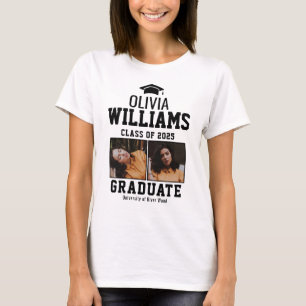 College Class of 2025 Afstuderen Naam T-shirt