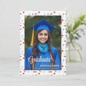 College Doctor Nurse Script Foto Afstuderen Aankondiging (Staand voorkant)