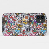 College Dynamic Art Urban Graffiti patroon Case-Mate iPhone Case (Achterkant (horizontaal))