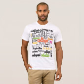 College Education Word Cloud patterns T-shirt (Voorkant volledig)