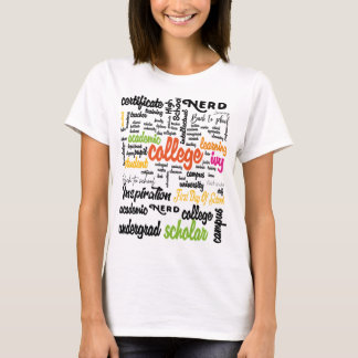 College Education Word Cloud patterns T-shirt