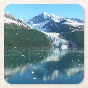 College Fjord I Beauful Alaska-fotografie Vierkante Kartonnen Onderzetter