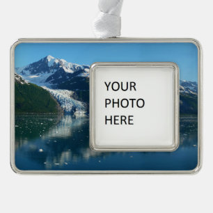 College Fjord II Mooie Alaska Fotografie Verzilverd Kader Ornament