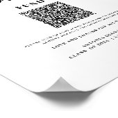 College fonds bloemenbord afstuderen printbaar bor poster (Hoek)