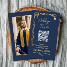 College fonds Navy Blue & Gold medische afstudeerc