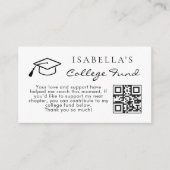 College Fonds Qr Code Eenvoudige Afstuderen Informatiekaartje (Voorkant)